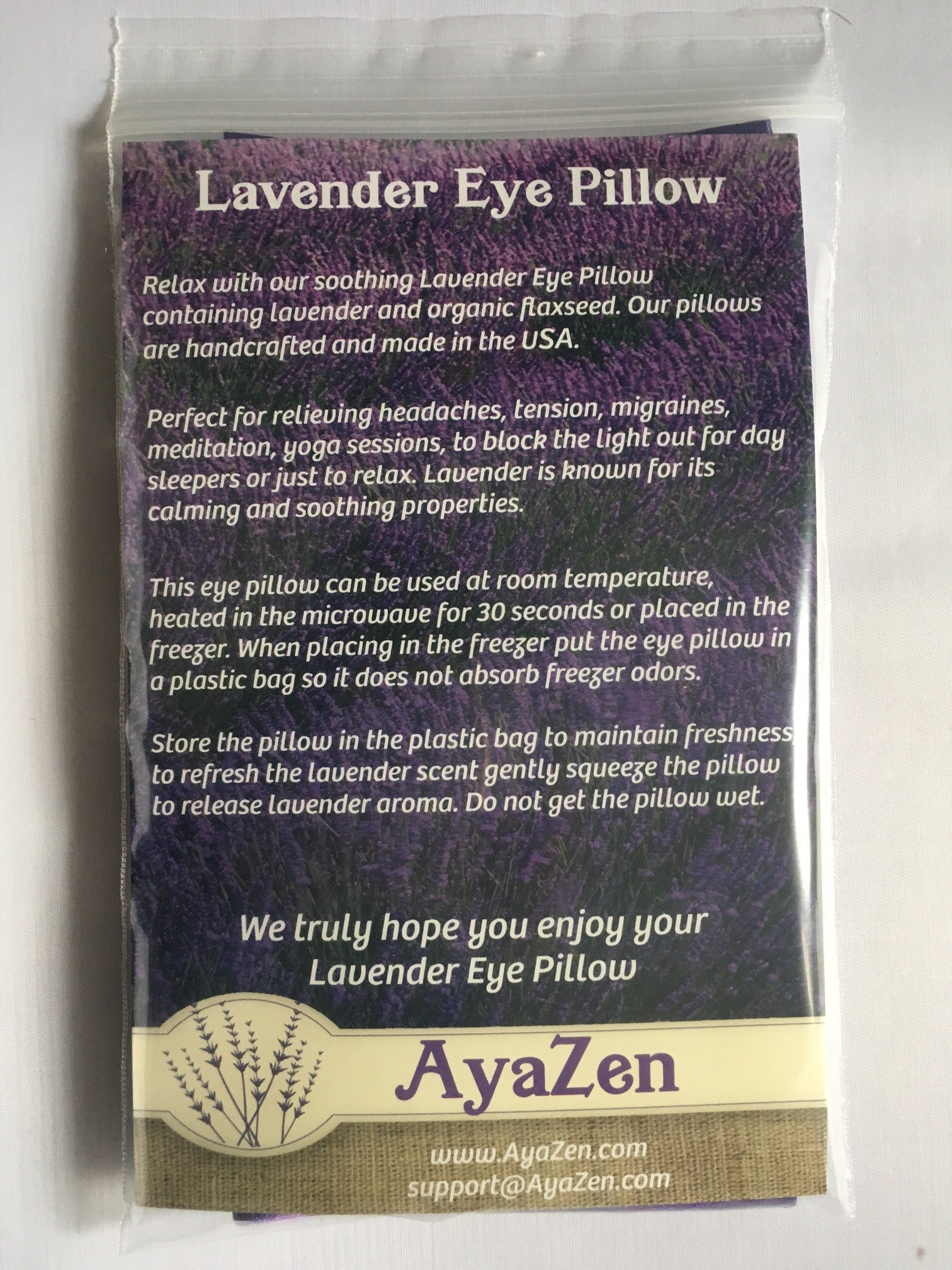 AyaZen Lavender Eye Pillow - AyaZen