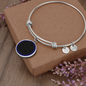 Personalized Custom Star Map Of A Special Occasion Bangle Bracelet