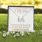 Necklace for Mom Personalized Gift. Infinity Hearts White Gold Or Yellow Gold Finish
