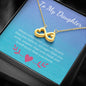 Infinity Necklace For Your Daughter 14k White Gold or 18k Yellow Gold Finish