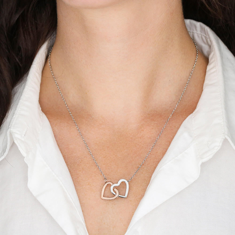 Bonus Mom Double Heart Necklace