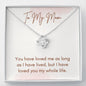 Love Knot Necklace Personalized Gif For Mom