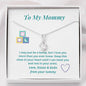 Beautiful 14K White Gold Necklace Perfect Baby Gift For New Mother