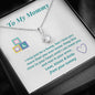 Beautiful 14K White Gold Necklace Perfect Baby Gift For New Mother