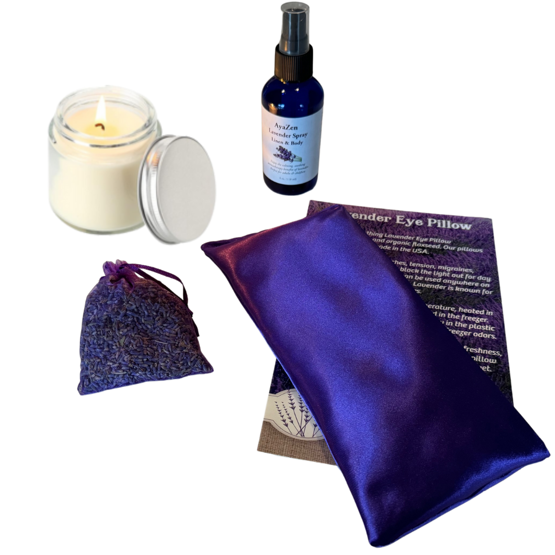 AyaZen Me Time Lavender Aromatherapy Relaxation Set