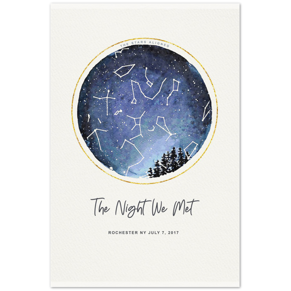 Personalized Star Map Night Sky Customize Occasion